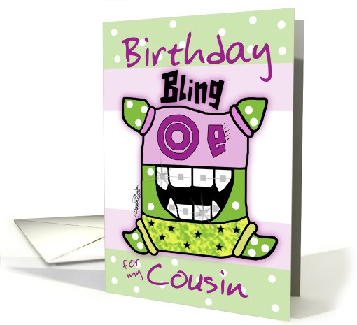 Birthday for Cousin -Bling card (703775)