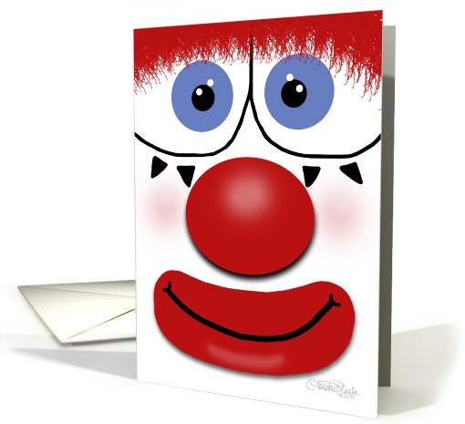Funny Face- Clown-For Birthday card (745524)