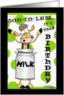 Happy Birthday to Son-In-Law- Milk Can Cow card