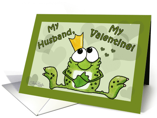 Happy Valentine's Day to my Husband Frog Prince card (757859)