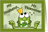 Happy Valentine’s Day to my Husband Frog Prince card