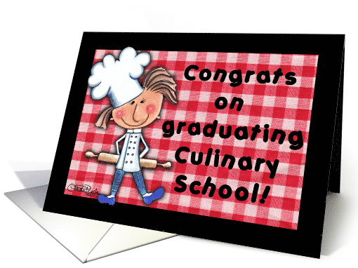 Congratulations for Culinary School Graduate,Fem Chef with... (761604)
