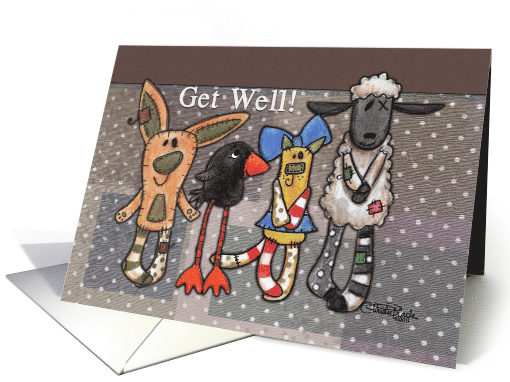 Get Well from Group Primitive Animals card (781238)