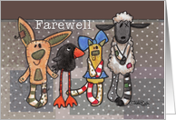 Farewell from Group Primitive Animals card