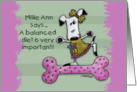 Birthday -Millie Ann Balanced Diet card