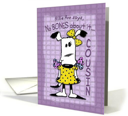Birthday for Cousin -Millie Ann- Big Bones card (787314)