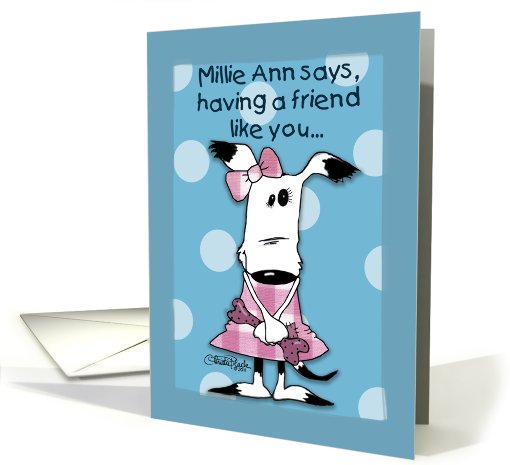 Birthday for Friend-Millie Ann- Bonus in Life card (787331)
