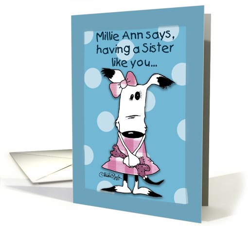 Birthday for Sister-Millie Ann- Bonus in Life card (787334)