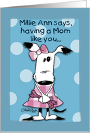 Birthday for Mom-Millie Ann- Bonus in Life card