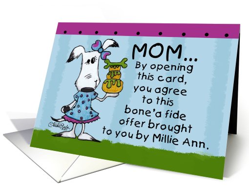 Happy Birthday for Mom-Millie Ann Bone'a Fide Offer card (790543)