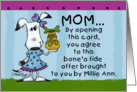 Happy Birthday for Mom-Millie Ann Bone’a Fide Offer card