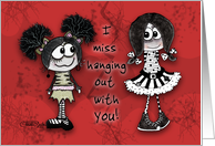 Gothic Girls -Miss You card