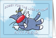 Pet Loss Sympathy-Blue Angel Cat card