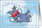 Pet Loss Sympathy-Blue Angel Cat card