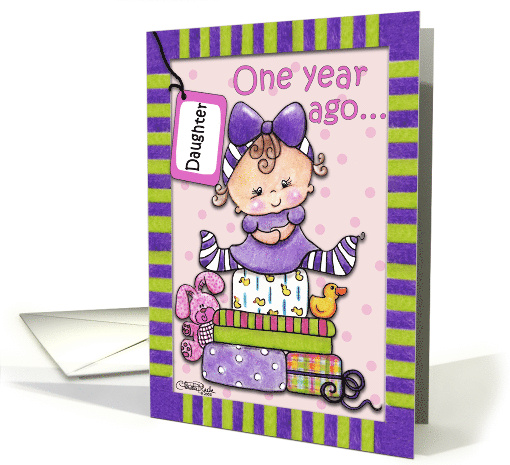 Daughter's First Birthday Baby and Gifts card (801224)