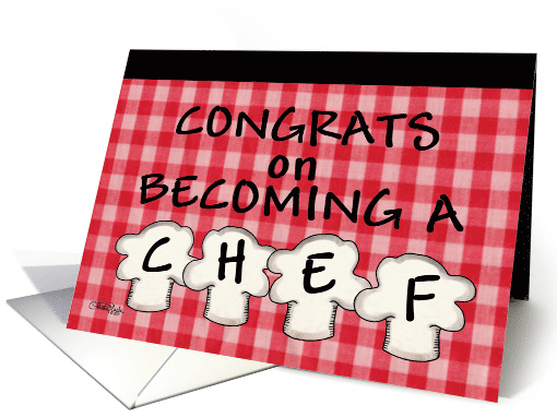 Congratulations on Becoming a Chef -Chef Hats card (802802)