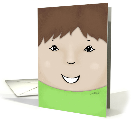 Happy Mother's Day from Son Brown Haired Boy card (809631)