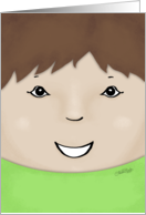 Happy Mother’s Day from Son Brown Haired Boy card