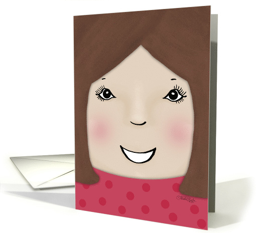 Happy Mother's Day from Daughter-Brown Haired Girl card (809650)