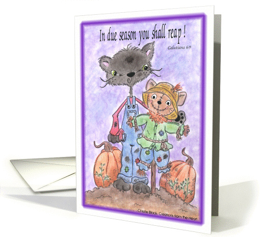 Black Cat and Scarecrow card (81000)