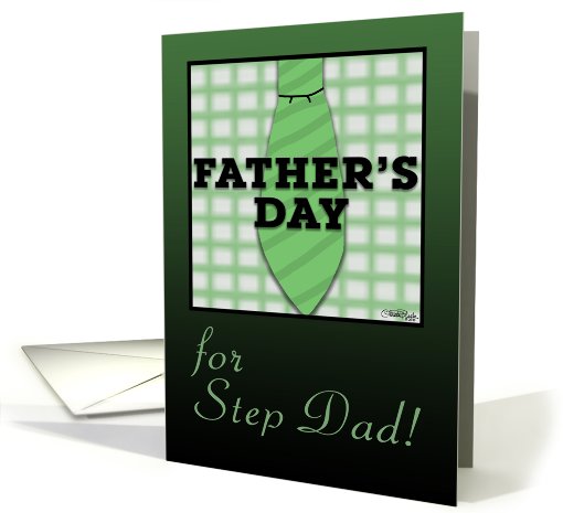 Father's Day for Step Dad-Shirt and Tie design card (821638)