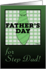Father’s Day for Step Dad-Shirt and Tie design card