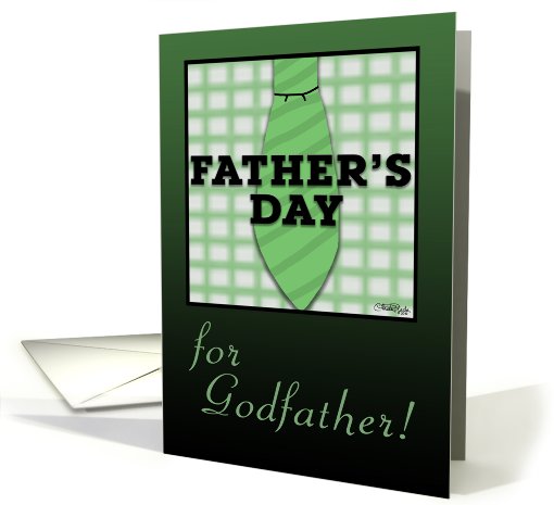 Father's Day for Godfather-Shirt and Tie design card (821645)