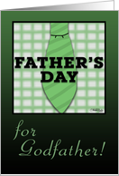 Father’s Day for Godfather-Shirt and Tie design card