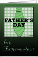 Father’s Day for Father-in-law-Shirt and Tie design card