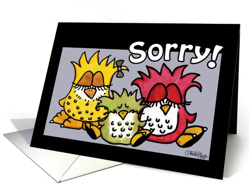 Sorry to hear about your pet loss for bird- Group of Birds-Sorry! card