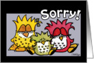 Apology- Group of Birds-Blank Note card