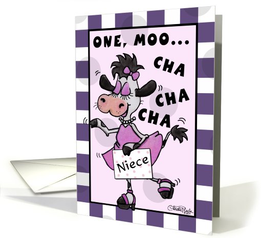 Happy Birthday Niece- Dancing Cow-Muchacha card (826308)