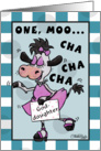 Happy Birthday Goddaughter- Dancing Cow-Muchacha card