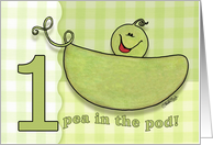 Congratulations on having a baby 1 Pea in the pod card