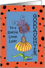 Goddaughter’s Birthday-Lady Bug Daisy Dance-Special Little Lady card