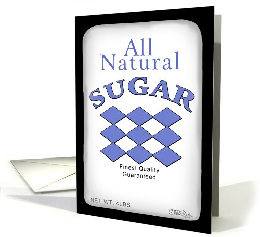 Happy Anniversary for Husband-Bag of Sugar-Food Humor card (829586)