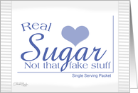 Happy Birthday-Sugar Packet-Food Humor card