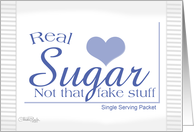 Happy Wedding Anniversary for Spouse-Sugar Packet-Food Humor card