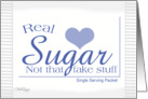 Happy Wedding Anniversary for Spouse-Sugar Packet-Food Humor card