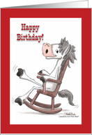 Rocking Horse-Birthday card