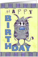 Happy Birthday-Monster card