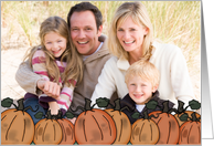 Thanksgiving- Customizable Photo Card-Pumpkin Patch card