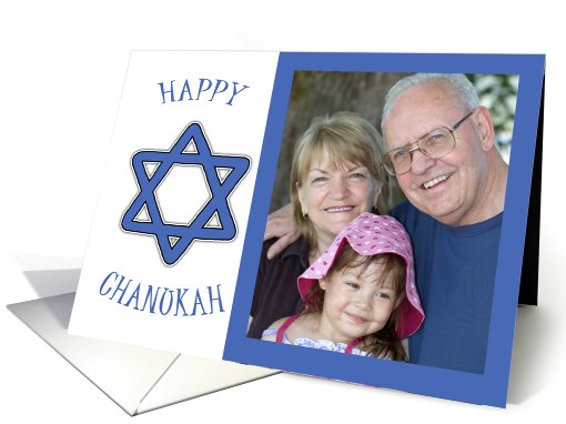 Happy Chanukah, Hanukkah Photo Card- Customizable Photo... (853088)
