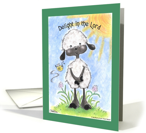 Sheep in Sunlight Happy Birthday Delight in the Lord card (88132)