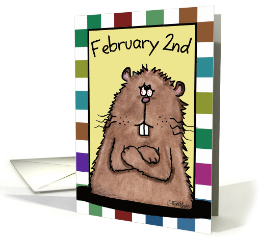 Happy Groundhog Day February 2nd Groundhog card (890213)