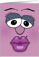 Happy Birthday for him-Kissy Face card