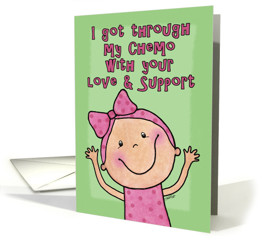 End of Chemo Party Invitation-Little Girl card (892372)