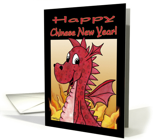 Chinese New Year Humor- Dragon and Fire card (896706)