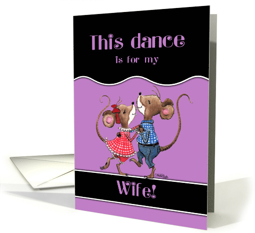Happy Anniversary for Wife Two Dancing Mice card (899218)