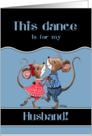 Happy Anniversary for Husband Two Dancing Mice card